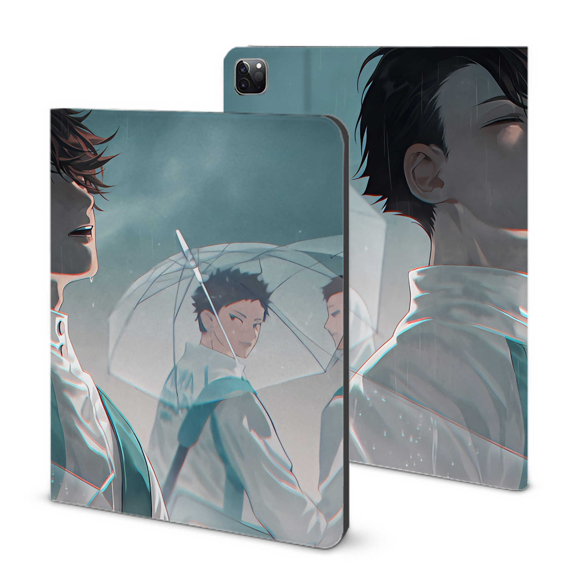 （画像用） ハイキュー!! Haikyu!! IPad ケース ブック型 PUレザー TPU 耐衝撃 軽量 薄型 ペン収納なし 全面保護 IPad 各モデル対応